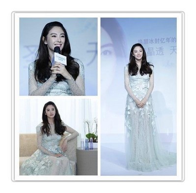 張雨綺以其驚艷的“無死角美麗”，詮釋凝潤、晶透、柔滑的天寵冰肌